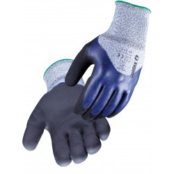 Gant anti-coupure enduit nitrile lisse et nitrile mousse GRIPCUT