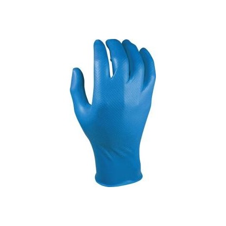 BOÎTE DE 24 PAIRES DE GANTS JETABLES NITRILE BLEU GRIPPAZ 308 30 CM