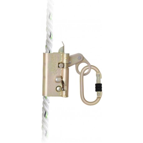 Anti-chute coulissant sur corde toronnée diamètre 14-15 Anti-chute coulissant sur corde toronnée diamètre 14-15