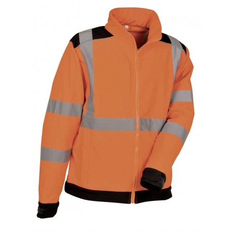 Veste softshell SIDEIA jaune/marine