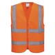 Gilet haute visibilité avec zip C375