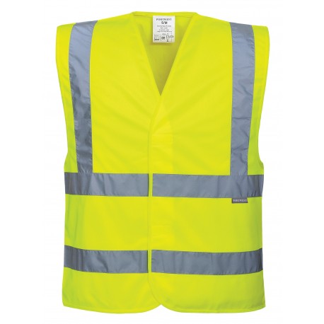 Gilet haute visibilité avec baudrier et double ceinture C470