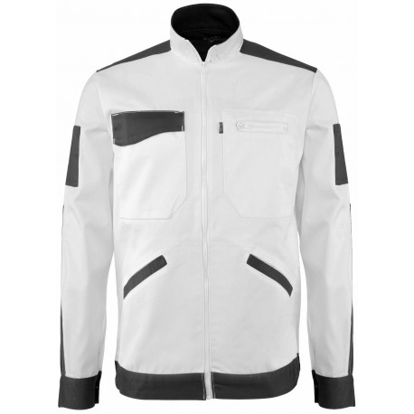 BLOUSON ENDUIT BLANC