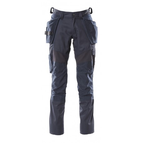 Pantalon zones stretch avec poches genouillères et poches flottantes 18531-442