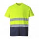 T-SHIRT COTON BICOLORE - S173