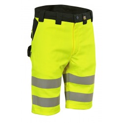 Short COFRA BEJUMA HV-Jaune/Navy