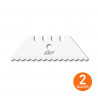Blister de 2 lames de cutter céramique SLICE trapézoïdales 10523 pour 10494