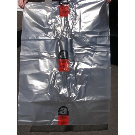 Sacs transparents avec logo amiante imprimé