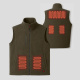 Gilet polaire chauffant sans manches